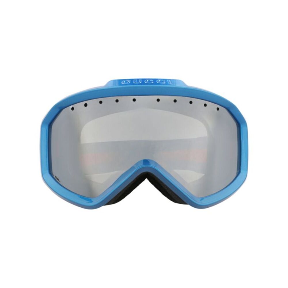 Gucci Shield-Frame Injection Sunglasses Blue Unisex-Adult